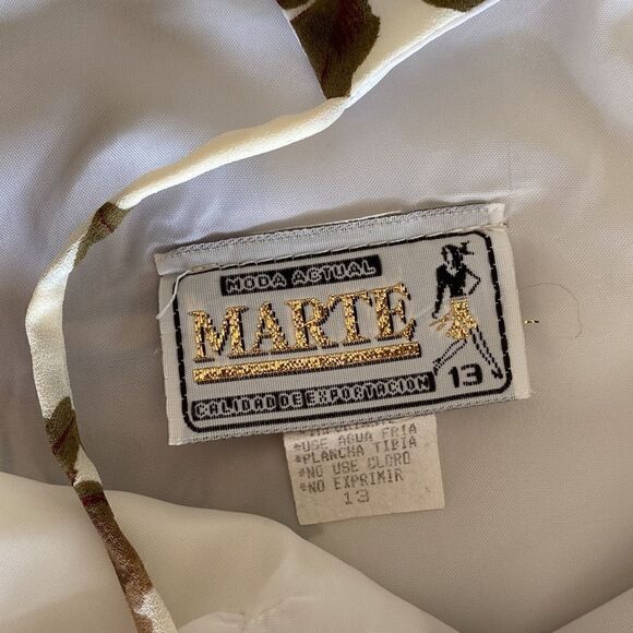 Vintage 90's Maxi Floral Dress Size 13 - Picture 7 of 16